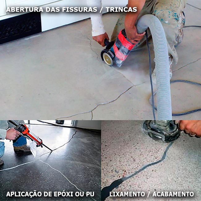 Foto Servico de Tratamento e Recuperação de Trincas e Fissuras - Sirius